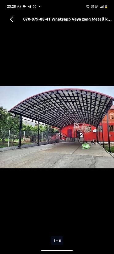 ev tipi çadır: Metal konstruksiya ilə dayanacaq/veranda üstü – layihələndirmə və — 1
