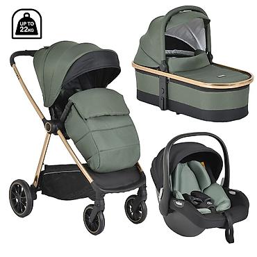traktor za deca: Cangaroo Hydra 3u1 kolica sa i-Size auto sedištem – za bebe od rođenja — 1