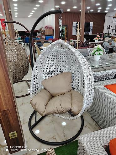 Bağ, çöl mebeli: Yeni, Oturacaq-yelləncək, Zontiksiz, Həsir toxunuşlu — 2