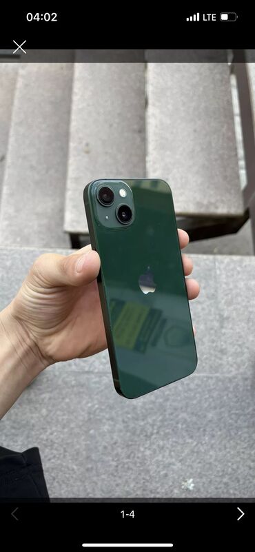 срочно продаю айфон 13: IPhone 13, Б/у, 128 ГБ, Зеленый, Защитное стекло, 100 %