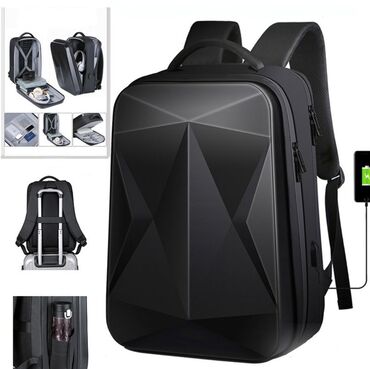 спортивный сумка: Рюкзак - Чемодан для путешествия, защищенный с пластиковым корпусом