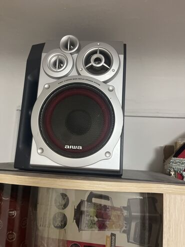 микрофоны бу: Стереоколонка Aiwa с трехполосной конструкцией и двойным