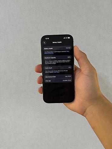 Apple iPhone: IPhone 16 Pro, Б/у, 256 ГБ, Черный, 84 % — 3