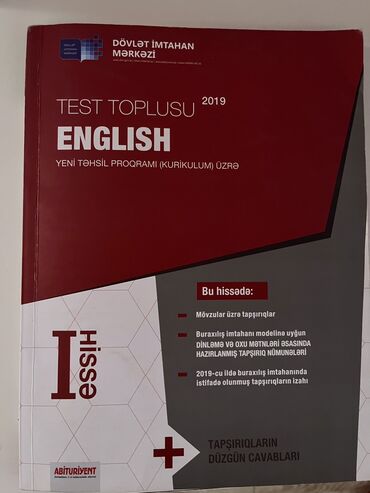 İngilis dili test toplusu.1ci hisse. İçi yazılmayıb