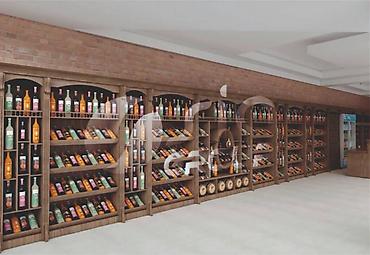 Sifarişlə şərab evi üçün vitrinlər: Vitrin mebel sifarişi — 6