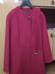 qadınlar üçün yun palto: Palto, rəng - Qırmızı