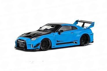 bmx rog: 💙 Nissan GT-R R35 LBWK Silhouette – 2019 – Miami Blue – 1:43 – Solido — 1