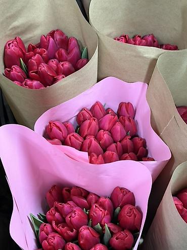 Букеты из живых цветов: Тюльпаны на 8 марта Принимаю корпоративные заказы с оформлением 16 — 6