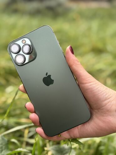 обмен старый телефон на новый: IPhone 13 Pro Max, Б/у, 256 ГБ, Alpine Green, Коробка, 85 %