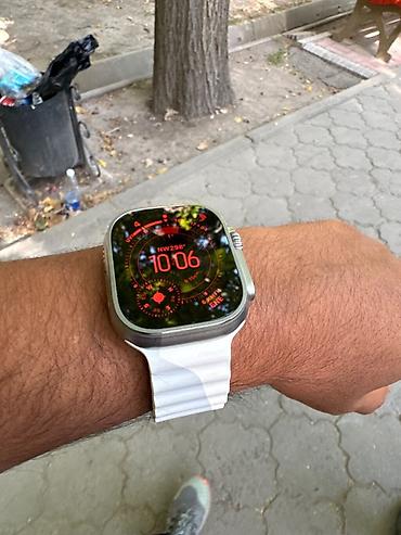 fenix 7: Apple watch ultra 2. 98% АКБ. Зарядка есть, царапин нет, состояние — 1