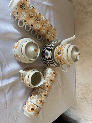 Mətbəx aksesuarları: Çay dəsti, Keramika, 12 nəfərlik