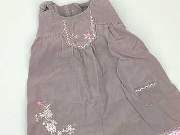 letnia zielona sukienka w kwiaty: Dress, 9-12 months, condition - Very good