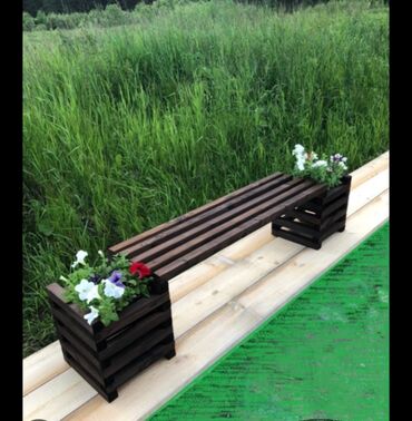 Digər ofis ləvazimatları: Taxta Skameyka. Sifarişlə hazırlanması. Dekorativ Taxta skamya — 8