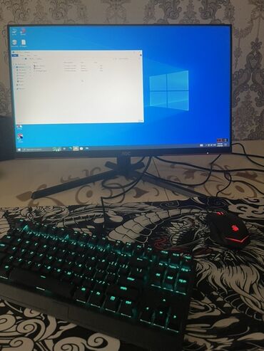 Masaüstü kompüterlər və iş stansiyaları: Salam stolustu gaming pc satilir i5-10 nesil ana kart geforce gtx750ti