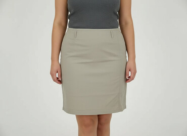 spódnice w kratę czerwone długie: Women`s skirt, size XL