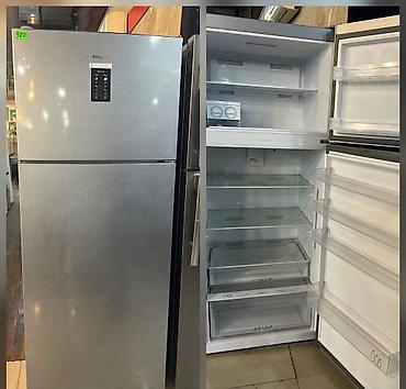 FINLUX iki qapılı soyuducu (yuxarıda dondurucu) - Korpus: inox