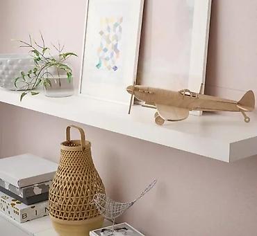 Ostali nameštaj: Zidna “lebdeća” polica – bela - Minimalistički dizajn sa skrivenim — 2