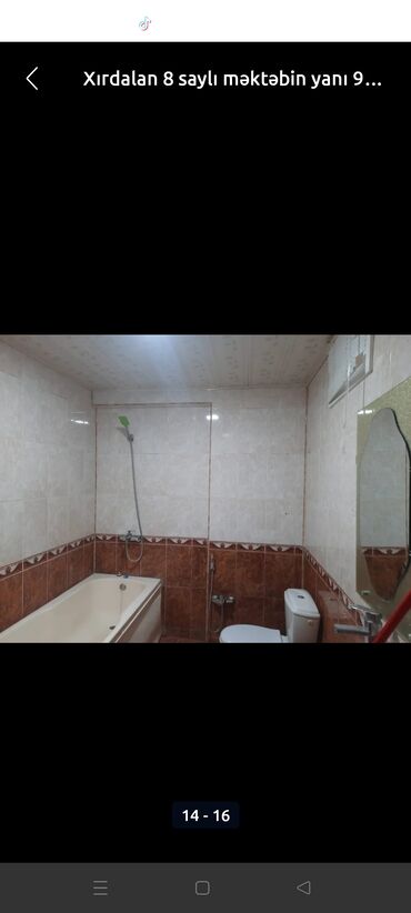 Uzunmüddətli kirayə mənzillər: Xirdalanda 5 nömreli mektebe yaxin 9/6 mertebesinde 2 otaqli ev 430 — 12