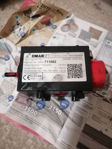 Ostali alati i mašine: OMARLIFT S.r.l. – Hidraulični sigurnosni ventil (flow control/rupture — 4
