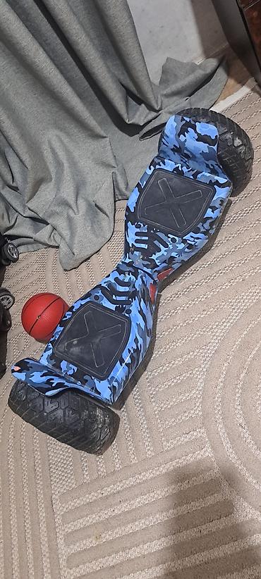Off-road hoverboard (gyroskuter) – mavi “camo” dizayn. Xüsusiyyətlər