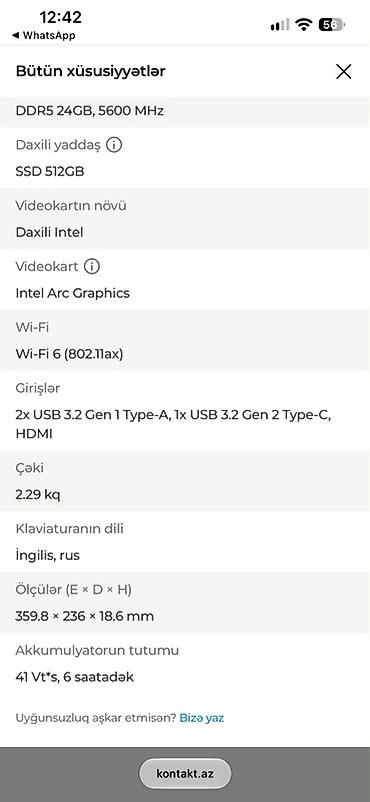 irsad notebook: HP laptop – zərif və yüngül dizayn, nazik çərçivəli ekran və tam — 6