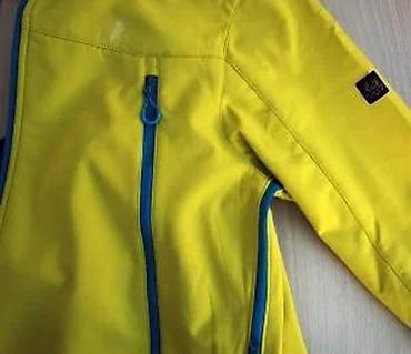 Jakne za prelazni period: Muška outdoor softshell jakna – žuta sa plavim rajsferšlusima - — 23