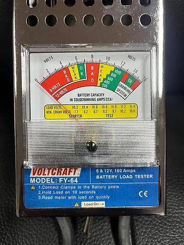 air nije: Voltcraft FY-64 – analogni tester opterećenja za olovne akumulatore - — 4