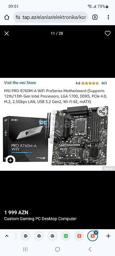 i5 13400: Oyun gamer iş dizayn qrafika render güclü pc komputer игровой gaming — 10