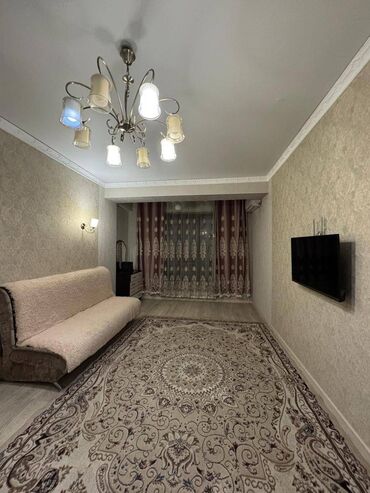 бишкек центр квартира: 2 комнаты, 50 м², Элитка, 9 этаж, Евроремонт
