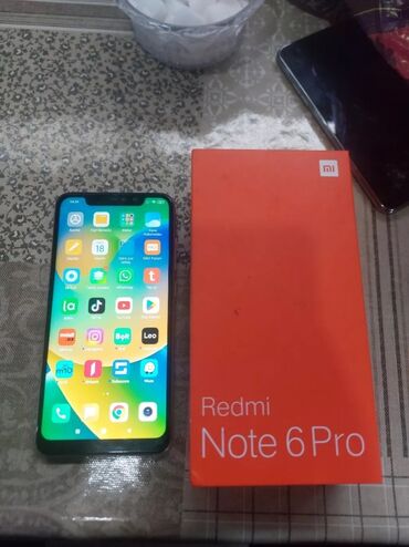 Xiaomi: Xiaomi Redmi Note 6 Pro, 64 GB, rəng - Qızılı, 
 Barmaq izi