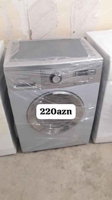 Чайники: Daewoo DC önyükləməli paltaryuyan maşın - Rəng: gümüş/metallik - Ön