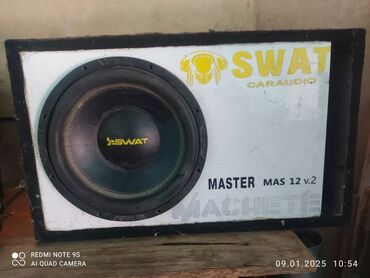колонка на фит: Сабвуфер SWAT CarAudio в оформлении «Machete» Модель: MASTER MAS 12