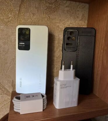 вышивальная машинка: Poco F4, Колдонулган, 256 ГБ, түсү - Ак, 2 SIM, 1 SIM
