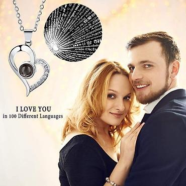 Ogrlice: Ljubavna ogrlica - Volim te na "100 jezika" Cena:1000din OGRLICA ZA — 3
