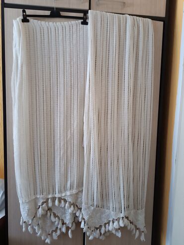 bambus zavese: Tanke i mrežaste zavese, bоја - Bela