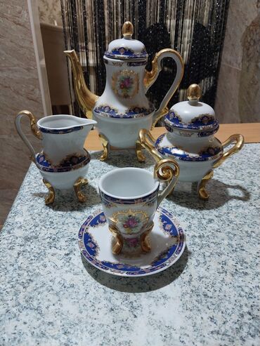 Kia: Çay dəsti, rəng - Ağ