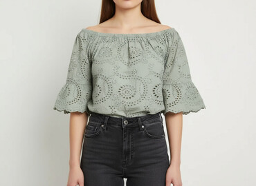 przezroczyste tkanina bawełniane na bluzki: Women's blouse, size S