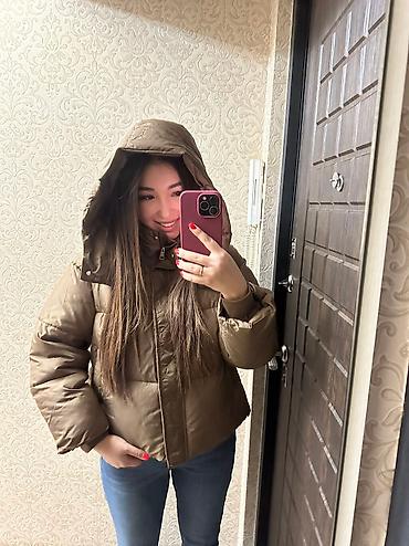 Айымдардын кийими: Пуховик, Кыска модель, Кытай, Оверсайз, S — 7