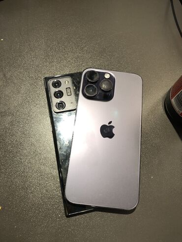 iphone х: IPhone 14 Pro Max, 256 ГБ, Deep Purple, Отпечаток пальца, Беспроводная зарядка, Face ID