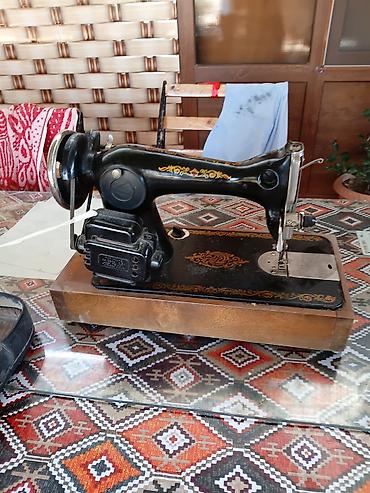 maşın velosiped: Köhnə tip portativ tikiş maşını – çamadan korpusda - Çamadan tipli — 6