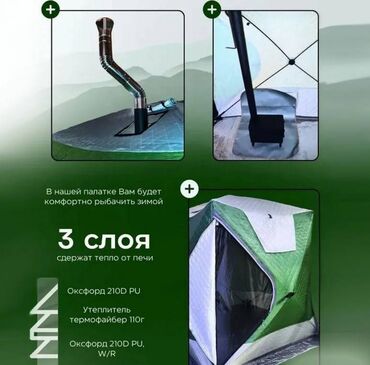 Палатки: Палатка утепленная автоматическая Cube camping 240 X 240 X 200см — 5