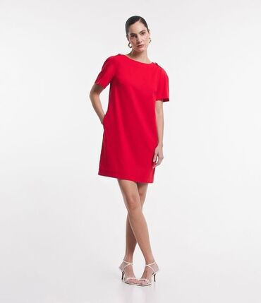jednobojne haljine: One size, bоја - Roze, Drugi stil