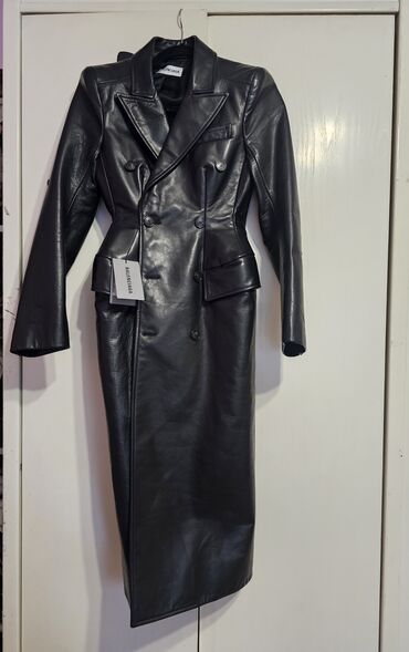 kožna jakna rokerica: Balenciaga, XS (EU 34), Single-colored