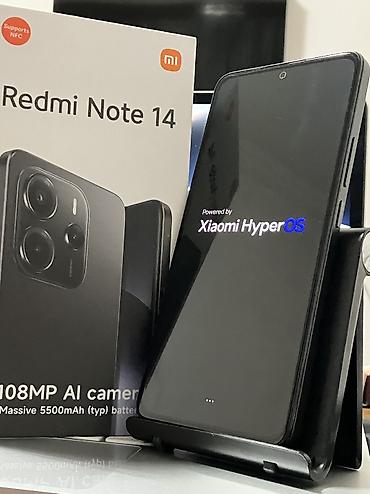 mi band 9: Redmi Note 14, 256 GB, rəng - Qara, Zəmanət, Düyməli, Sensor — 6