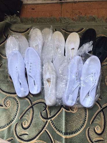 baletka: Qadın ayaqqabıları dəsti - Nəfəsalan tekstildən gündəlik slip-on — 2