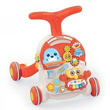 svetleca suknja za devojcice: KIKKA BOO Wobble Fun 2u1 – muzička guralica/hodalica i sto za igru — 1