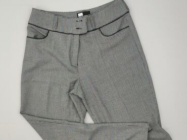 spodnie z zapięciem na nogawkach: Material trousers for women, size M