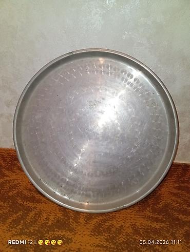 lavas: Qədimi miss xəmiraçma/sini qabı - Material: qalın divarlı miss - — 2