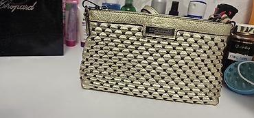Çantalar: Burberry çiyin çantası – qızılı rəng - Material: toxumalı fakturalı — 3