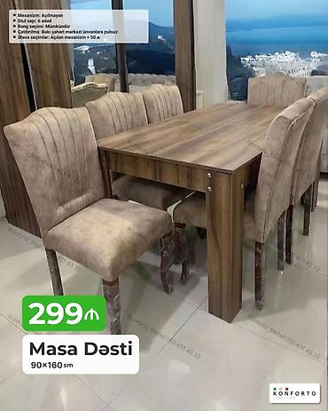 Masa dəsti 90x160 sm ölçülü yemək masası dəsti. Dəstə 1 ədəd masa və lalafo.az -da Masa dəsti 90x160 sm ölçülü yemək masası dəsti. Dəstə 1 ədəd masa və